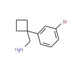 [1-(3-bromophenyl)cyclobutyl]methanamine (CAS 915690-61-8) - chemical structure image
