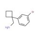 [1-(3-bromophenyl)cyclobutyl]methanamine (CAS 915690-61-8) - chemical structure image