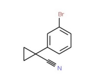 1-(3-bromophenyl)cyclopropanecarbonitrile (CAS 124276-83-1) - chemical structure image