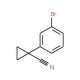 1-(3-bromophenyl)cyclopropanecarbonitrile (CAS 124276-83-1) - chemical structure image