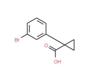 1-(3-bromophenyl)cyclopropanecarboxylic acid (CAS 124276-95-5) - chemical structure image