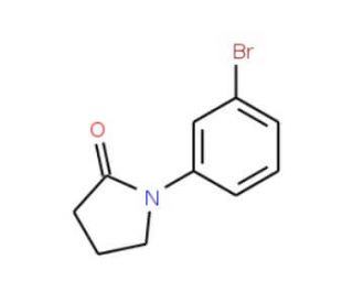 1-(3-bromophenyl)pyrrolidin-2-one (CAS 38348-83-3) - chemical structure image