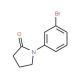 1-(3-bromophenyl)pyrrolidin-2-one (CAS 38348-83-3) - chemical structure image