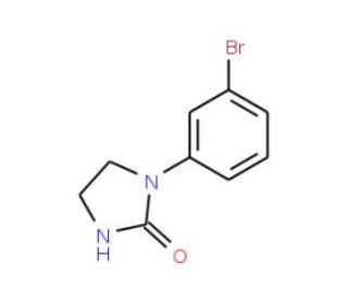 1-(3-Bromophenyl)tetrahydro-2H-imidazol-2-one (CAS 14088-96-1) - chemical structure image