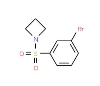 1-(3-Bromophenylsulfonyl)azetidine (CAS 1133116-29-6) - chemical structure image