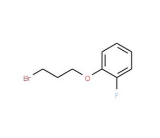 1-(3-Bromopropoxy)-2-fluorobenzene (CAS 145943-76-6) - chemical structure image