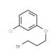 1-(3-Bromopropoxy)-3-chlorobenzene (CAS 37142-46-4) - chemical structure image