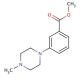 1-(3-Carbomethoxyphenyl)-4-methylpiperazine (CAS 474334-89-9) - chemical structure image