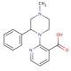 1-(3-Carboxy-2-pyridyl)-4-methyl-2-phenylpiperazine - chemical structure image
