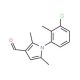 1-(3-chloro-2-methylphenyl)-2,5-dimethyl-1H-pyrrole-3-carbaldehyde (CAS 710296-43-8) - chemical structure image