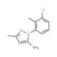 1-(3-Chloro-2-methylphenyl)-3-methyl-1H-pyrazol-5-amine - chemical structure image