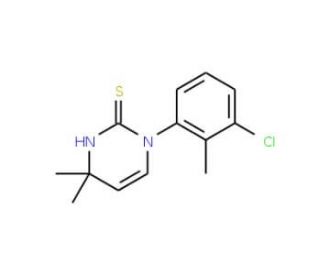 1-(3-Chloro-2-methylphenyl)-4,4-dimethyl-1,4-dihydropyrimidine-2-thiol - chemical structure image