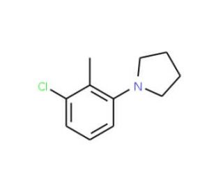 1-(3-Chloro-2-methylphenyl)pyrrolidine (CAS 1020253-09-1) - chemical structure image