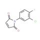 1-(3-Chloro-4-fluoro-phenyl)-pyrrole-2,5-dione (CAS 134220-37-4) - chemical structure image