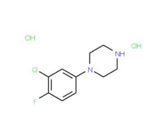 1-(3-Chloro-4-fluorophenyl)piperazine dihydrochloride (CAS 91532-33-1) - chemical structure image