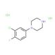 1-(3-Chloro-4-fluorophenyl)piperazine dihydrochloride (CAS 91532-33-1) - chemical structure image