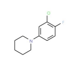 1-(3-Chloro-4-fluorophenyl)piperidine (CAS 1033201-89-6) - chemical structure image