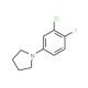 1-(3-Chloro-4-fluorophenyl)pyrrolidine (CAS 1000339-33-2) - chemical structure image