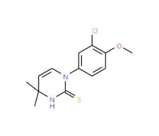 1-(3-Chloro-4-methoxyphenyl)-4,4-dimethyl-1,4-dihydropyrimidine-2-thiol - chemical structure image