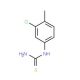 1-(3-Chloro-4-methylphenyl)-2-thiourea (CAS 117174-84-2) - chemical structure image