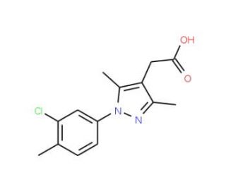 [1-(3-chloro-4-methylphenyl)-3,5-dimethyl-1H-pyrazol-4-yl]acetic acid - chemical structure image