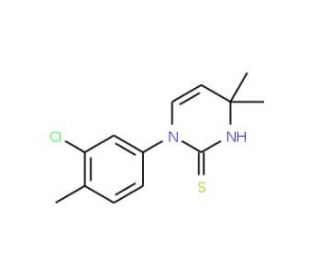1-(3-Chloro-4-methylphenyl)-4,4-dimethyl-1,4-dihydropyrimidine-2-thiol - chemical structure image