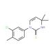 1-(3-Chloro-4-methylphenyl)-4,4-dimethyl-1,4-dihydropyrimidine-2-thiol - chemical structure image