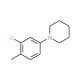 1-(3-Chloro-4-methylphenyl)piperidine (CAS 1000339-31-0) - chemical structure image
