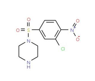 1-(3-Chloro-4-nitro-benzenesulfonyl)-piperazine - chemical structure image