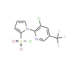 1-[3-Chloro-5-(trifluoromethyl)-2-pyridinyl]-1H-pyrrole-2-sulfonoyl chloride - chemical structure image
