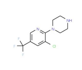 1-[3-Chloro-5-(trifluoromethyl)pyrid-2-yl]-piperazine (CAS 132834-59-4) - chemical structure image