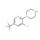 1-[3-Chloro-5-(trifluoromethyl)pyrid-2-yl]-piperazine (CAS 132834-59-4) - chemical structure image