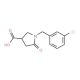 1-(3-Chloro-benzyl)-5-oxo-pyrrolidine-3-carboxylic acid - chemical structure image