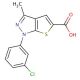 1-(3-Chloro-phenyl)-3-methyl-1H-thieno[2,3-c]pyrazole-5-carboxylic acid - chemical structure image