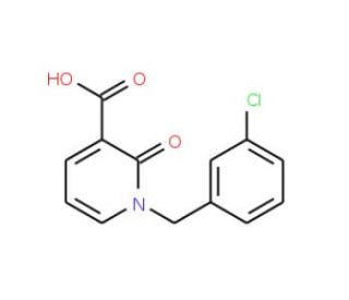1-(3-Chlorobenzyl)-2-oxo-1,2-dihydro-3-pyridinecarboxylic acid - chemical structure image