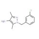 1-(3-Chlorobenzyl)-3,5-dimethyl-1H-pyrazol-4-amine - chemical structure image