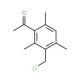 1-[3-(chloromethyl)-2,4,6-trimethylphenyl]ethanone - chemical structure image