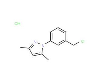 1-[3-(Chloromethyl)phenyl]-3,5-dimethyl-1H-pyrazole hydrochloride - chemical structure image