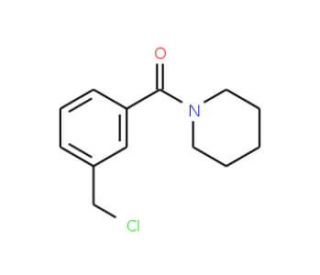1-{[3-(chloromethyl)phenyl]carbonyl}piperidine - chemical structure image
