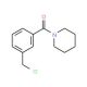 1-{[3-(chloromethyl)phenyl]carbonyl}piperidine - chemical structure image