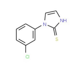 1-(3-chlorophenyl)-1H-imidazole-2-thiol (CAS 30192-81-5) - chemical structure image