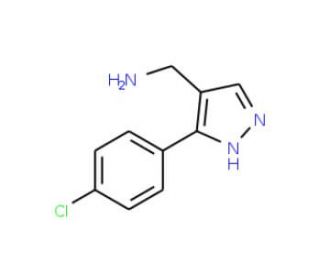 [1-(3-chlorophenyl)-1H-pyrazol-4-yl]methanamine - chemical structure image