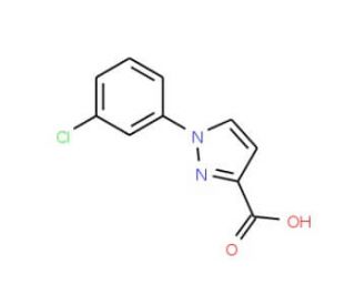 1-(3-chlorophenyl)-1H-pyrazole-3-carboxylic acid - chemical structure image