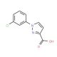 1-(3-chlorophenyl)-1H-pyrazole-3-carboxylic acid - chemical structure image