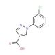 1-(3-chlorophenyl)-1H-pyrazole-4-carboxylic acid - chemical structure image
