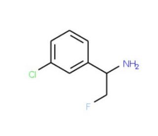 1-(3-chlorophenyl)-2-fluoroethanamine - chemical structure image