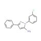 1-(3-Chlorophenyl)-3-phenyl-1H-pyrazol-5-ylamine (CAS 618098-26-3) - chemical structure image