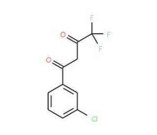 1-(3-Chlorophenyl)-4,4,4-trifluorobutane-1,3-dione (CAS 23975-61-3) - chemical structure image