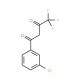 1-(3-Chlorophenyl)-4,4,4-trifluorobutane-1,3-dione (CAS 23975-61-3) - chemical structure image