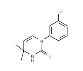 1-(3-Chlorophenyl)-4,4-dimethyl-1,4-dihydropyrimidine-2-thiol - chemical structure image